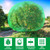 Fanfanwin 2 Packs 10 x 10 ft Large Fruit Tree Netting Bags with Zipper and Drawstring Squirrels Insect Bird Plant Cover for Fruit Trees Fruit Tree Net Protection