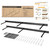 BATODA 32" Heavy Duty Floating Shelf Bracket (2 pcs) – Solid Steel Blind Shelf Supports - Hidden Brackets for Floating Wood Shelves Kitchen, Living Room - Shelving Mounting Hardware Included (Pack 2)