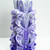 Carved Candle Artisan Handmade Decorative Dipped Candle 8 inch Purple White Fall Thanksgiving New Year Christmas Holiday Seasonal Gift for Mom Home Accent Scented - Lavender