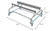 HECASA Personal Watercraft Jet Ski Dolly Stand Boat Storage Trailer Vehicle Cart for Sea-Doo Yamaha Kawasaki Adjustable Carpeted Bunks W/Four Casters & Two Brakes 1000lbs Capacity