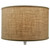 FenchelShades.com 18" Top Diameter x 18" Bottom Diameter 12" Height Cylinder Drum Lampshade USA Made (Burlap Natural)