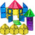 Magnetic Tiles Building Blocks - 113pcs Advanced Set - STEM Toys for 3+ Year Old Boys and Girls -Strongest Magnets - Includes 13 Piece Insert Alphabet Cards - Learning by Playing