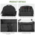 Vomgomfom 86L Foldable Duffle Bag with Wheels - Waterproof Rolling Travel Bag, Collapsible Luggage No Telescopic Handle, for Men Women Camping Sports Weekend Trips,Black