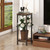 Homeiju 2-Pack Plant Stand Indoor, 2 Tier Wood Corner Plant Stand, Modern Square Plant Shelf Flower Stand for Living Room Patio Balcony Garden, Rustic Brown