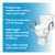 Carex 3.5 Inch Raised Toilet Seat with Arms, Elongated Toilet Seat Riser, Up to 250 lbs Capacity, Elevating & Raising Seat for Elderly & Handicap, Universal, Slip-Resistant with Padded Handles, White