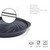 TECHEF - TRUE GRILL PAN SET (Standard & Dome) - Stovetop Nonstick Indoor/Outdoor Smokeless BBQ Grill Set, including a Grill Plate and Aluminum Drip Tray