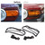 Car headlight guard, car turn signal guard, alloy turn signal headlight lampshade protector Compatible with Toyot@ Toyota Cruiser FJ 2007-2021 (Front fog lamp protection cover)