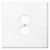 Oversized Metal Outlet Plate 5.5” Jumbo 2 Gang Duplex | White Extra Large Double Gang Single Centered Receptical Cover (White, Outlet)