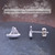 925 Sterling Silver Ladies Nautical Sailboat Stud Earrings Sail Boat Studs - Gifts for Women Mothers Wife 0.31in