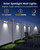 JOFIOS Solar Fence Lights Outdoor Waterproof Led, 1300mAh,16pack,6 inch Solar Lights for Fence with Warm White & RGB 8 Colors,Outdoor Solar Lights for Patio, Backyard, Deck, Railing (White)
