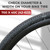 Fincci 700x40c Gravel Bike Tires, 42-622, Foldable, 1mm Antipuncture Protection with 48mm Schrader Valve Inner Tubes, Tough & Durable, Set of 2 – Compatible with Gravel, Hybrid & Electric Bicycles