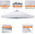Ontheway 10x10 Replacement Canopy Top Cover, Pop Up Canopy Tent with Air Vent (White)