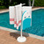 Sunivale Portable Towel Rack – Rustproof Portable Towel Drying Rack in White PVC Bars – Easy Assembly Outdoor Drying Racks for Poolside, Spa, Beach & Bathroom
