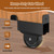 SDSNTE Sliding Gate Kit–Heavy Duty Sliding Gate Hardware for Smooth, Secure Gate Operation & Easy Installation, Black