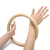 xromtbem JAGTRADE Wing Chun Rattan Natural Wood Rings Wing Chun Kung Fu Wrist Hand Strength Training Equipment Physical Exercise