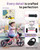 KRIDDO Tricycle for 2-5 Year Olds - Pink Toddler Trike With Gift for 24 Month to 4 Year Old Girls
