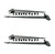 Harris Hardware 93F-HBE-4 Black Colonial Flush Surface Mount Strap Hinge with Black Screws