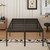 Yicensen 24 Inch High Full Bed Frame with Rounded Corner Legs, Heavy Duty Full Size Metal Platform Bed Frame No Box Spring Needed, Easy Assembly, Noise Free, Black