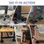 KEDSUM Furniture Dolly with Anti-Slip Groove Design for Legged Furniture, Full Carbon Steel Panel - Heavy Duty Furniture Movers with Wheels, Supports 1500LBS, Easily Move Piano, Sofa, Table, Cabinet