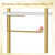 Toilet Paper Holder with Storage Shelf - Freestanding Roll Dispenser for Bathroom, Bathroom Organizer for Tissues and More Gold