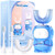 RexCodar Ultrasonic Kid's U-Shaped Electric Toothbrush, IPX7 Waterproof, Five Cleaning Modes,Cartoon Astronaut, 60S Smart Reminder (6-12 Age (Blue))