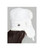White B-52 Aviator Hat with White Rabbit Fur - S/M