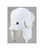 White B-52 Aviator Hat with White Rabbit Fur - S/M