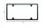 BILLET SPEC 55020 License Plate Frame Plain Slim Line, Black