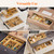 Lifewit Drawer Organizer 15 Pack(33 Grid) with 18 Inserts, Wooden Adjustable Desk Drawer Divider Trays, Storage Bins for Makeup, Kitchen Utensils, Vanity Accessories in Office/Bathroom/Bedroom