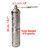 Manual Coffee Grinder, Refillable Turkish Coffee Grinder, Pepper Grinder, Manual Coffee Mill with Foldable Handle (Silver)