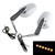 TCMT Pair of Motorcycle Chrome Rear View Mirrors Fits For Harley Davidson V-Rod VRSCF