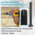 Bopowo (300pcs) 5/16-18 x 2-1/2" Flat Head Thread Cutting Trailer Deck Screws, Black Phosphate, Package Contains T40 Star Drivea and 9/32 Drill bit