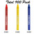 Madisi Crayons Bulk Pack, Regular Size, 3 Colors, 300 Packs, 900 Count