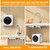 Kenuos Mini Tank Water Heater Electric 2.5 Gallon Under Sink Instant Hot Water Heater with LED Dsiplay,T&P Valve,3-Way Diverter,110V 120V Point Of Use Water Heaters for Kitchen RV Bathroom White