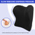MINUPWELL Truck Seat Cushion, 3PC 100% Memory Foam Seat Cushion for Truck Driver, with Back Support, Semi Truck Accessories for Men Seat - 18x14.5x3.5in, Lumbar Cushion-16.5x15.4x5