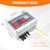 32A 600V DC PV Solar Combiner Box, 2 String 2 in 1 Out Solar Circuit Isolator Combiner Box for Solar Panels, Waterproof & Lightning Protection & Anti-UV Solar