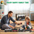 Hot Bee Train Set for Boys, Alloy Remote Control Train Toys with Steam Locomotive Cargo Cars Tracks, Trains with Realistic Smoke Sound Lights,Christmas Train Toys Gifts for 3 4 5 6 7 8+ Years Old Kids
