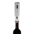 Kalorik Electric Wine Opener Wine Lovers Set Includes Bottle Opener Wine Pourer Preserver and 2 Stoppers Foil Cutter and Charging Base, Stainless Steel