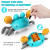 Electric Crawling Crab Design Toy, Automatic Avoidance Walking Sensory Toy with Music & Light, Interactive Musical Toy, Fidget Toys, Birthday Gifts