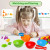 Counting Dinosaur Sensory Toys, Shape Sorter, 1 Set Color Classification Game Toy, Color Sorting Bowl Preschool Learning Activity for Kids