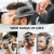 Hair Styling Tool Set, 4 Counts/set Hair Trimming Guide Comb & Adjustable Silicone Hair Band, Professional Hair Styling Tool for Salon & Barber Shop, Heatless, Hair Cutting Accessories