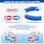 HYES Double Pool Basketball Hoop with Backboard, 2-in-1 Floating Pool Toys Ring Toss Game, 2 Player Games Summer Outdoor Water Toys Gifts for Kids Ages 4-8 8-12 & Adults, Family Swimming Pool Party