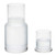BlogBlog Bedside Water Carafe and Glass Set, Mouthwash Decanter, Water Pitcher Set for Nightstand (Clear)