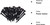 SKEMIX 50 Pack 4.5 Inch Plastic Garden Stakes, Heavy Duty Landscape Anchoring Spikes for Weed Fabric, Tarp, Tent, Edging & Ground Fixing, Black