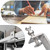 Awclub 2 Pack 304 Stainless Steel C Clamps with 120mm/4.72" Stable Wide Jaw Opening Tiger Clamp for Woodworking Welding Construction Household Mount