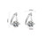 Lymphatic Earrings Halolux Lymphvity Germanium Earrings Gold and Silver Hoops Sparkle CZ Hoop Earrings for Women (gold+silver)