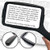 MagniPros Jumbo Size Magnifying Glass Wide Horizontal Lens(3X Magnification)- Shockproof Housing & Scratch Resistant Design W/Large Viewing Area Ideal for Reading Small Prints & Low Vision