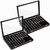Elsjoy 2 Pack 100 Slots Ring Display Case with Transparent Glass Lid, Black Velvet Ring Organizer Box Large Ring Storage Tray, Vintage Jewelry Holder for Home, Selling