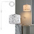 IHENGYANLT 2 Pack Plug in Pendant Light, Hanging Light with 15Ft Clear Cord, On/Off Switch, Flower Fabric Lamp Shade, Hanging Light Fixture for Bedroom, Kitchen, Living Room, Dining Table