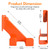 Attimal 2Pack Chainsaw Wall Mount & Hanger - Heavy-Duty Universal Chainsaw Holder with Protective Coating Space-Saving Garage/Workshop/Outdoor Storage Easy Install (Orange)